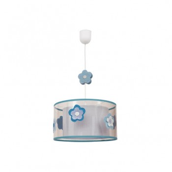Distribuidor - Lâmpadas Diversas | Colgantes Infantil | COLGANTE INFANTIL FLOR CELESTE 1XE27 (REGX30) Ref: 044193048